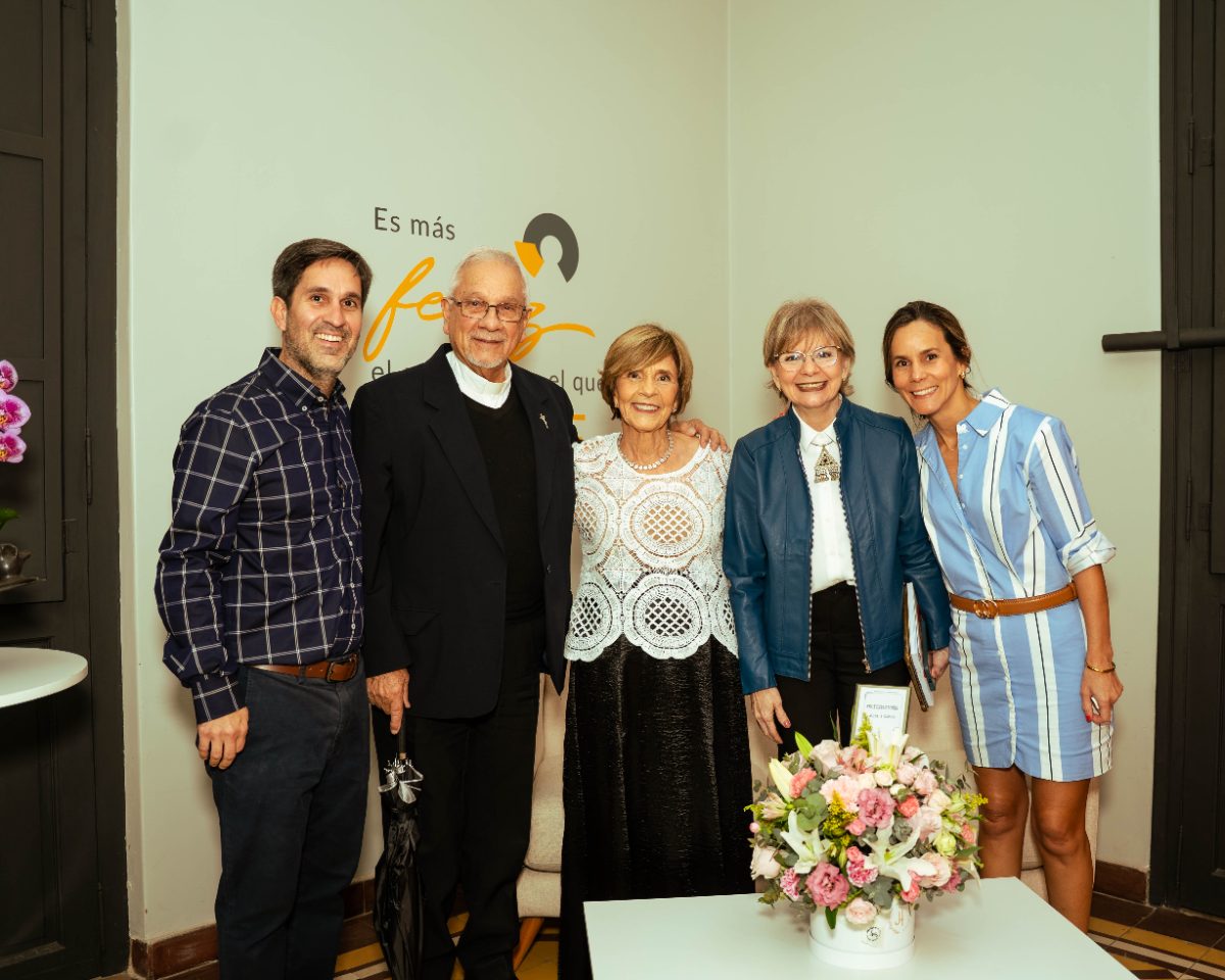 Con familiares y allegados
